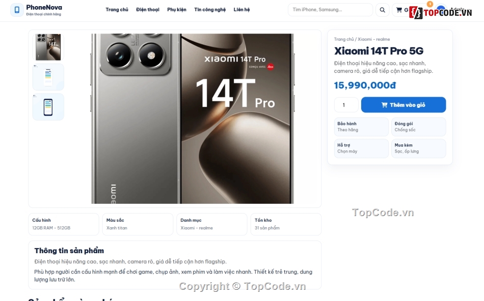 web bán điện thoại,web bán điện,bán web